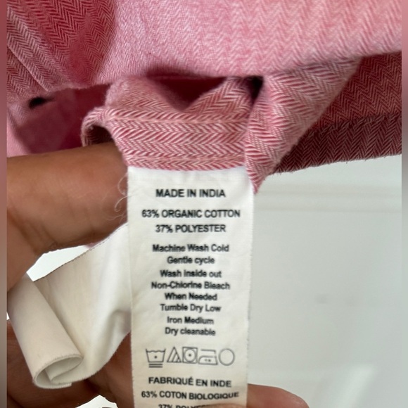 Prana Men's Pink Short Sleeve Shirt - Picture 5 of 5